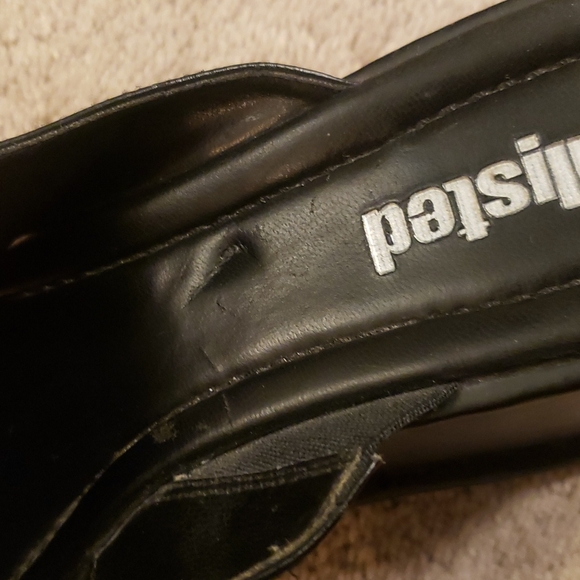 Unlisted Black Platform Slip On Heel Sz 8 - Picture 9 of 11